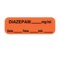 Nevs Label, Diazepam 1/2" x 1-1/2" Orange w/Black LANT-1212D - alternate 1
